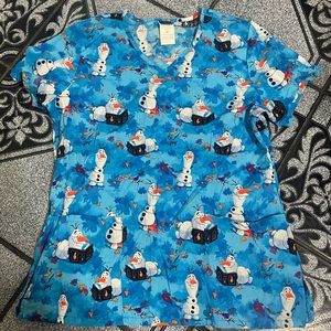 Frozen scrub top